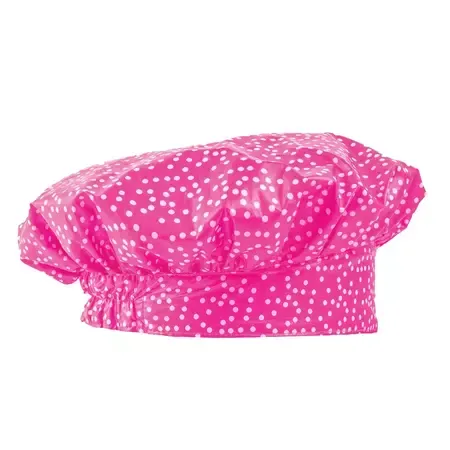 TiaraShowerCaps-DotsPINK